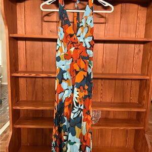 Vibrant Floral Maxi Dress